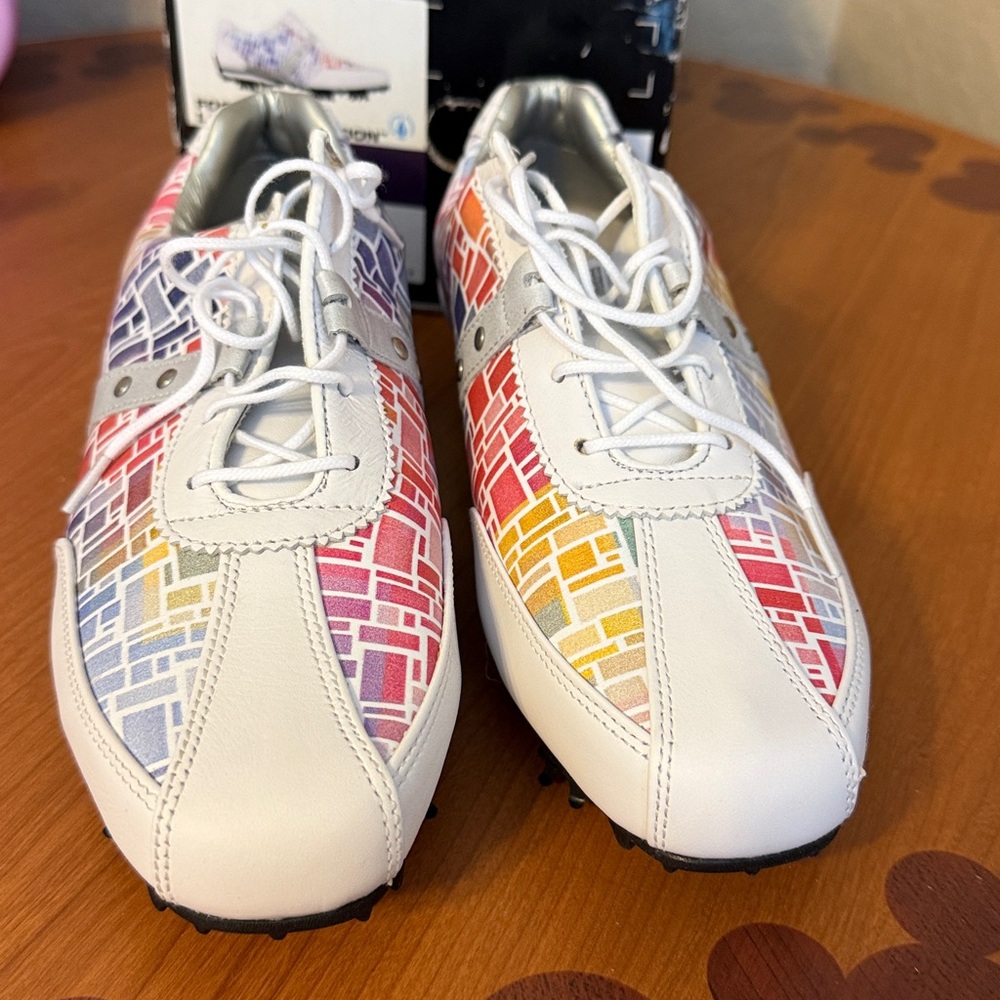 FootJoy Lopro Collection Mosaic Multicolor Golf Shoes - Picture 4 of 8